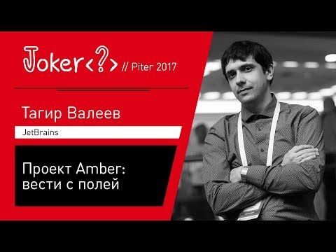 Видео: Тагир Валеев — Проект Amber: вести с полей