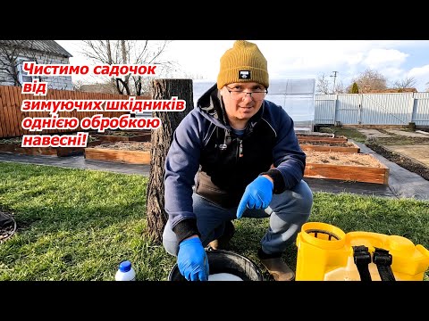 Видео: Надважлива ранньовесняна обробка саду від шкідників. Ефективність вражає!
