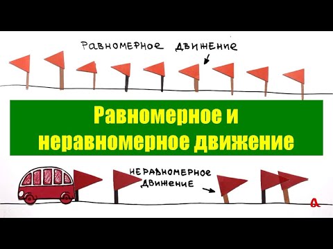 Видео: Равномерное и неравномерное движение