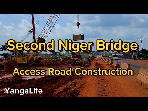 Видео: Строительство второй подъездной дороги к мосту через Нигер обретает форму