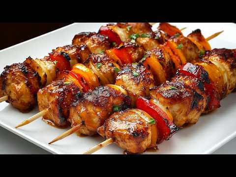 Видео: Попробуйте куриные шашлычки таким образом! Вы будете удивлены! Я готовлю их каждую неделю!
