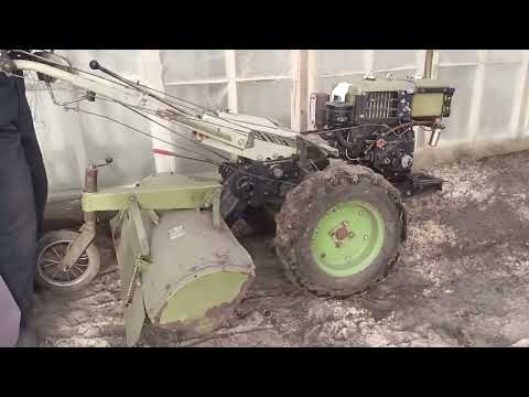 Видео: Начало сезона для мотоблока в теплице