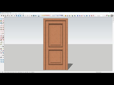 Видео: Как создать дверь в Скетчап. How to create a door in SketchUp