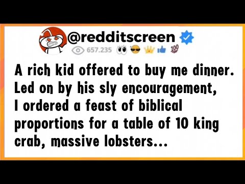 Видео: Богатый парень предложил мне поужинать. Поддавшись его хитрым уговорам, я заказал пиршество из би...