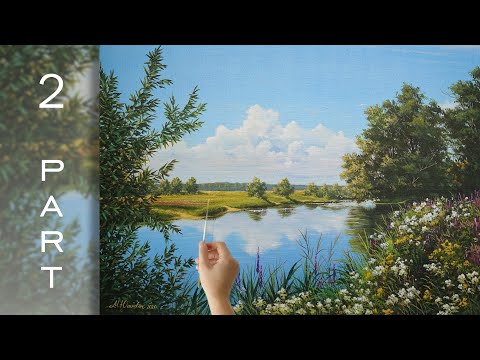 Видео: Acrylic painting techniques PART 2 | Мастер-класс по акриловой живописи  2 Часть