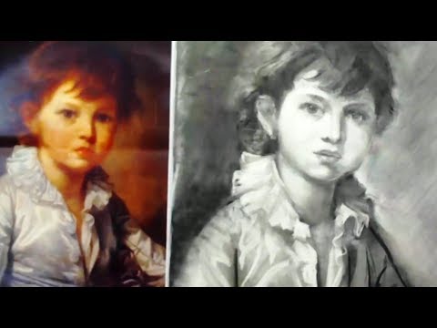 Видео: РИСУЕМ ПОРТРЕТ УГЛЁМ!Учимся рисовать ПОРТРЕТ! Как Научиться РИСОВАТЬ