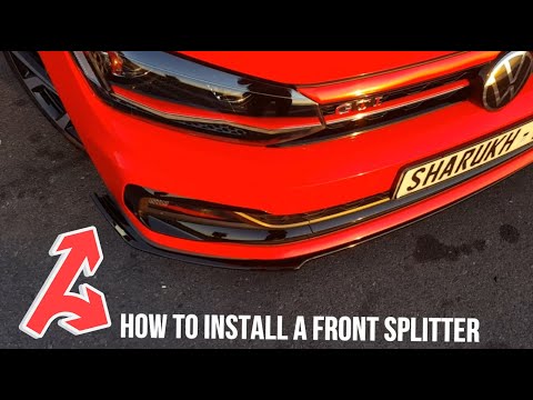 Видео: Как установить передний сплиттер на Polo GTI AW