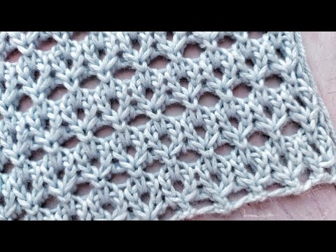 Видео: НЕОБЫЧНЫЙ ажур для вязания джемпера, топа / Узор спицами а-ля Кучинелли