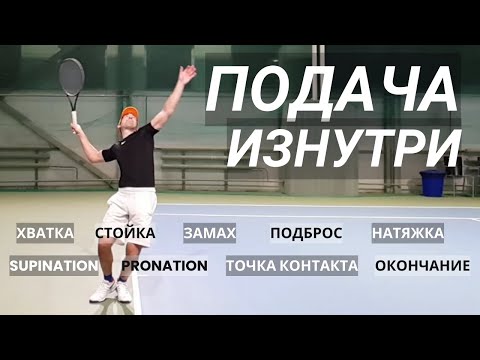 Видео: Подача по атомам в большом теннисе - от А до Я. Вместо десятков видео