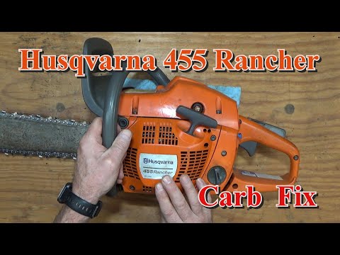 Видео: Бензопила Husqvarna 455 Rancher не заводится. «Простая пошаговая диагностика». Проблема с карбюра...
