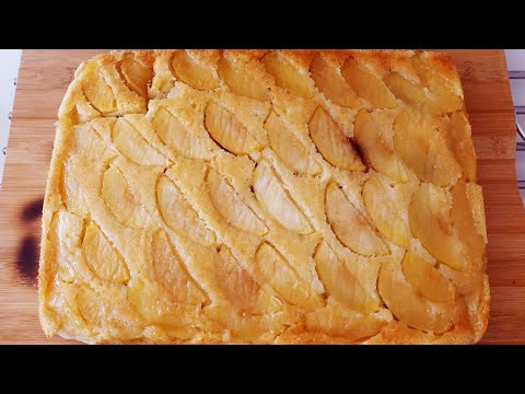 Видео: Перевернутый пирог с яблоками и ореховой прослойкой | #220