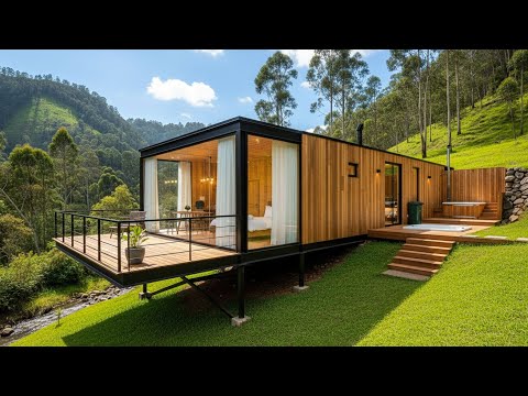 Видео: Дома на участках с уклоном: от деревенского стиля до современного