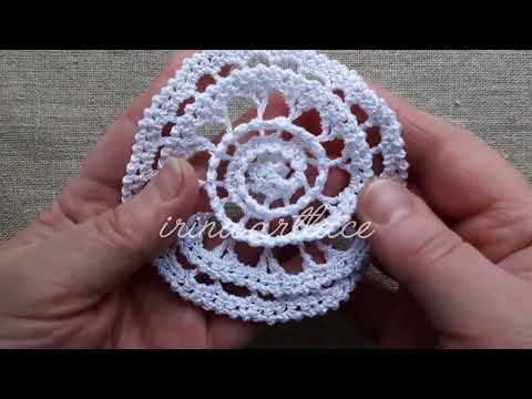 Видео: 👌 Круг со спиралью внутри Мотив для ирландского кружева