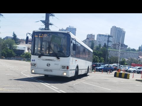 Видео: Автобус №105 (Сочи). ТРЦ МореМолл - Роза Хутор