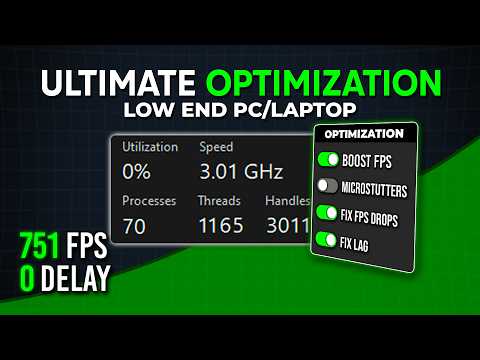 Видео: ОПТИМИЗИРУЙТЕ слабый ПК/ноутбук для повышения FPS! - Устраните зависания и уменьшите задержку ввода!