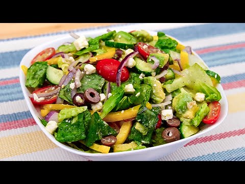 Видео: Самый вкусный греческий салат! Легкий и вкусный афинский салат! Рецепты АСМР!
