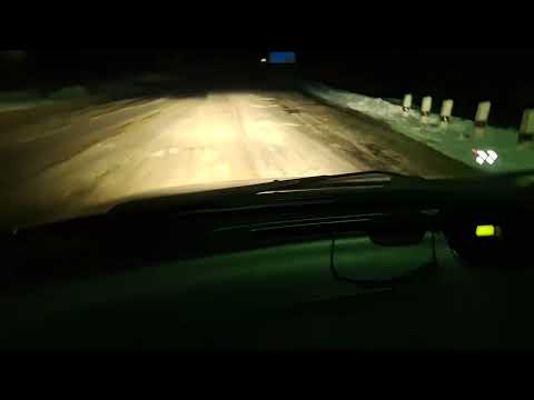 Видео: Уличный тест фар Chevrolet Aveo T250 black GNX SILVER 1.2