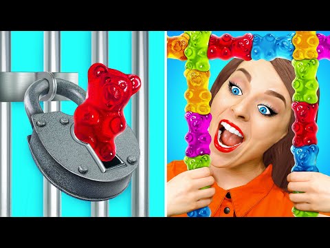Видео: Как пронести сладости в тюрьму | Смешные трюки с едой от Multi DO Challenge