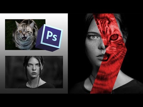 Видео: Эффект наложения фотографий в фотошопе