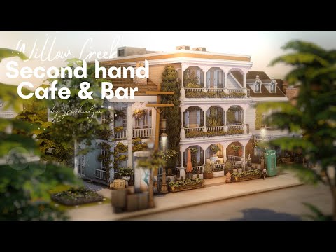 Видео: Секонд-хенд & Кафе & Бар ☕ | Строительство | The Sims 4 | No CC