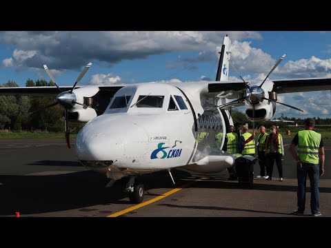 Видео: L-410 а/к СКОЛ | Рейс Калининград - Псков