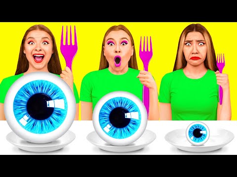 Видео: Большая, Средняя или Маленькая Тарелка Челлендж | Смешные Челленджи с Едой от Crazy DO