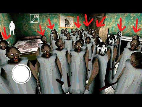 Видео: 1000 Гренни в Одном Доме! Клоны Бабки Granny