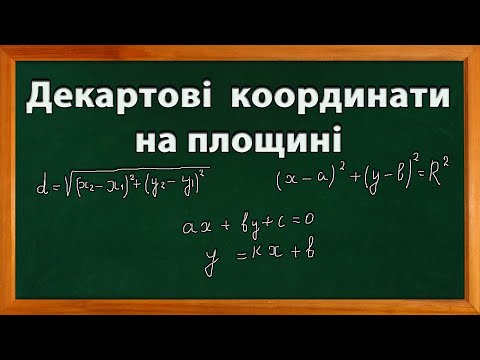 Видео: Декартові координати на площині