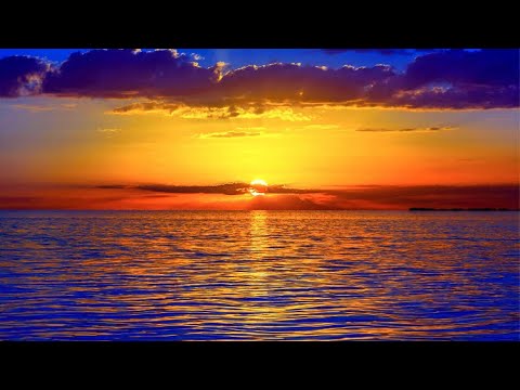 Видео: Простой пейзаж "Закат на море"OIL