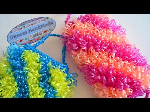 Видео: Мочалка крючком. Мастер класс. Shower washcloth crocheted