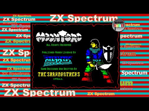 Видео: Адвенчуры и квесты игра "Moontorc" на ZX Spectrum