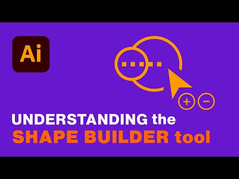 Видео: Инструмент Illustrator Shape Builder | Принцип работы