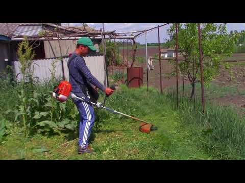 Видео: ТРИМЕР KAMOTO в ТЕЖОЛЫХ УСЛОВИАХ в +25 градусов и болшую траву
