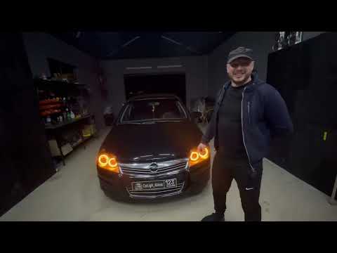 Видео: Установка BI LED линз и ДХО в Opel Astra H