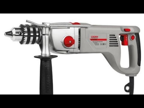 Видео: Обзор и первое испытание сетевой дрели CROWN CT10120