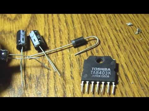 Видео: Ремонт телевизора AIWA  TV-C141KER. Горизонтальная полоса. Курсы телемастеров.