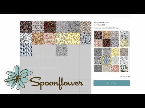 Видео: СПУНФЛОВЕР как я заказываю недорого тестовую печать ярдом на Spoonflower.com