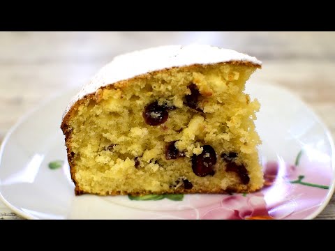 Видео: Рецепт пирога, который покорил сердца моих близких.  Творожный пирог с вяленой клюквой.
