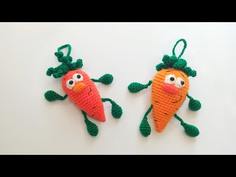Видео: Легко и Просто🥕Вязаный Мистер МОРКРВКА крючком🥕Забавная Подвеска амигуруми🥕