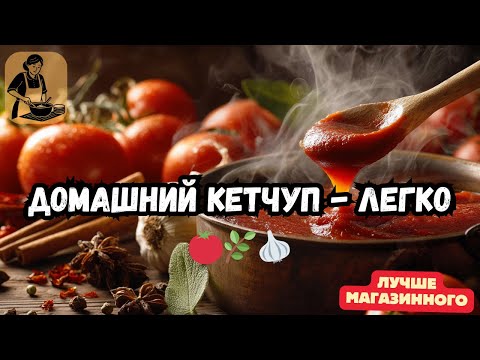 Видео: Кетчуп больше не покупаю! Домашний КЕТЧУП к шашлыку и не только - Душистый, густой и ароматный! 🍅