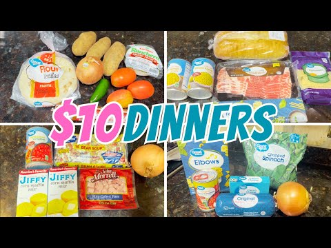 Видео: Челлендж ужина за 10 долларов! 4 простые идеи ужина, которые можно приготовить дома с ограниченны...