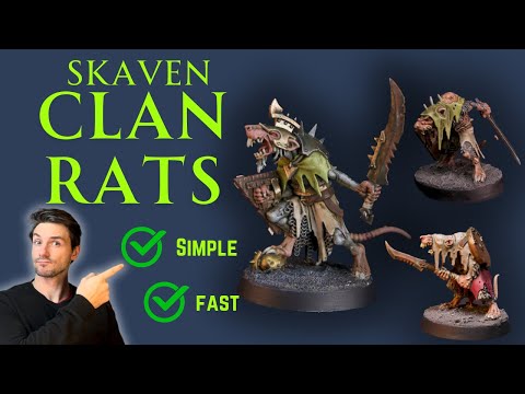 Видео: Как нарисовать Крыс из клановой крысы из игры Skaventide Age of Sigmar