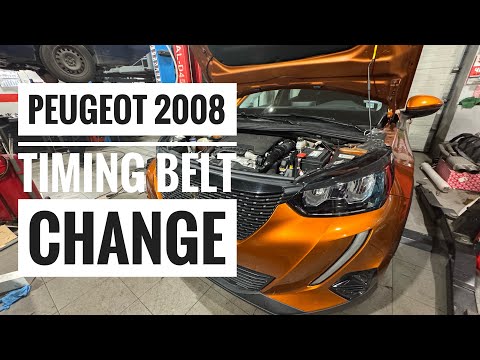 Видео: 2020 Peugeot 2008 1.2 THP- Смяна ангренажен ремък. Timing belt change procedure