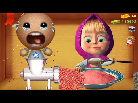 Видео: Маша против Бадди против ужасной мясорубки | Kick The Buddy