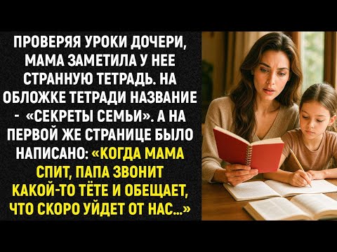 Видео: Проверяя уроки дочери, мать заметила странную тетрадь. А на первой странице — жуткое признание.