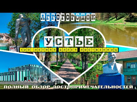 Видео: Агрогородок Устье  / 120 летняя аллея лиственниц / Обзор достопримечательностей