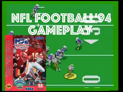Видео: NFL Football 94 с Джо Монтаной в главной роли — игровой процесс для Sega Genesis (Суперкубок, сло...