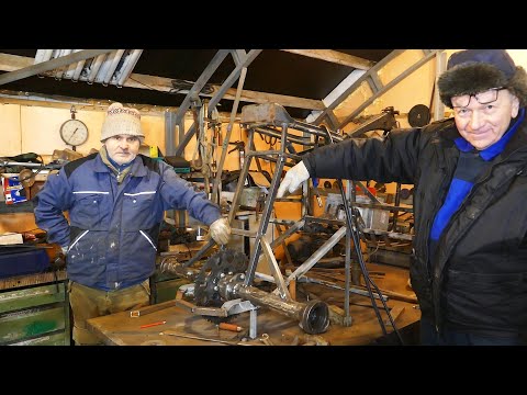 Видео: ТРОЕПЕД на колесах от Урала!  Ставим самодельный задний мост.