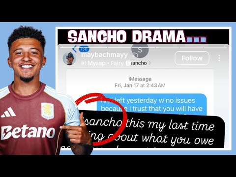 Видео: Сыграет ли ДЖЕЙДОН САНЧО снова за «Астон Виллу»? (драма Saweetie)