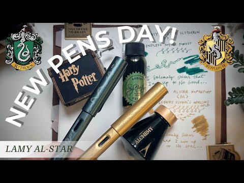 Видео: ⚡️ РАСПАКОВКА: Перьевые ручки Lamy AL-STAR Harry Potter! 🐍 Слизерин и 👑 Хаффлпафф | Стоит ли оно ...